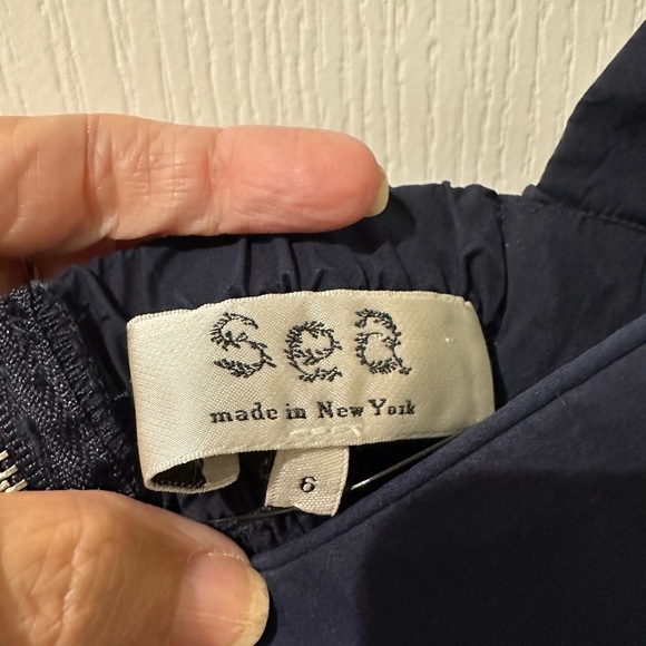 SEA NEW YORK Navy Blue O'Keefe Quilted Corset Jumpsuit - Picture 8 of 13